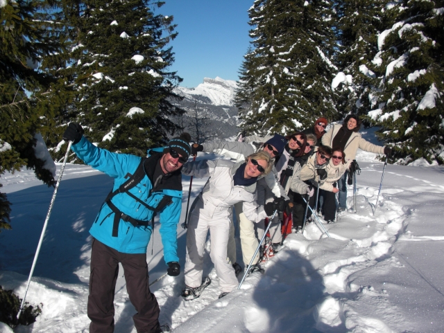  Raquetas de nieve en los Alpes del Norle 